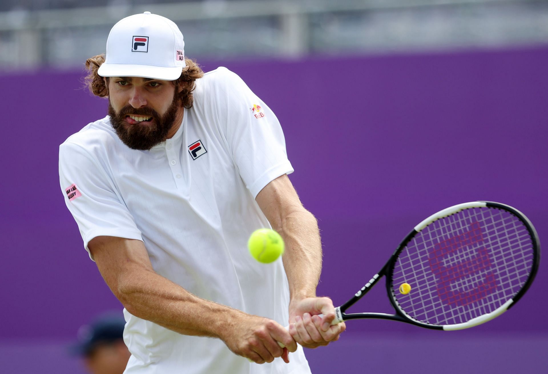 Reilly Opelka in action. Photo by Mark Brown/Getty Images