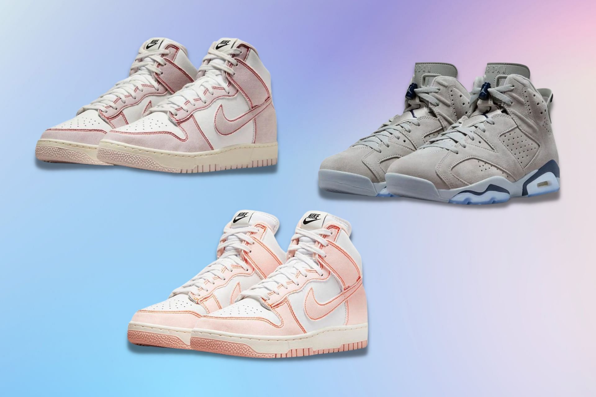 Three forthcoming September 2022 sneaker releases by Nike (Image via Sportskeeda)