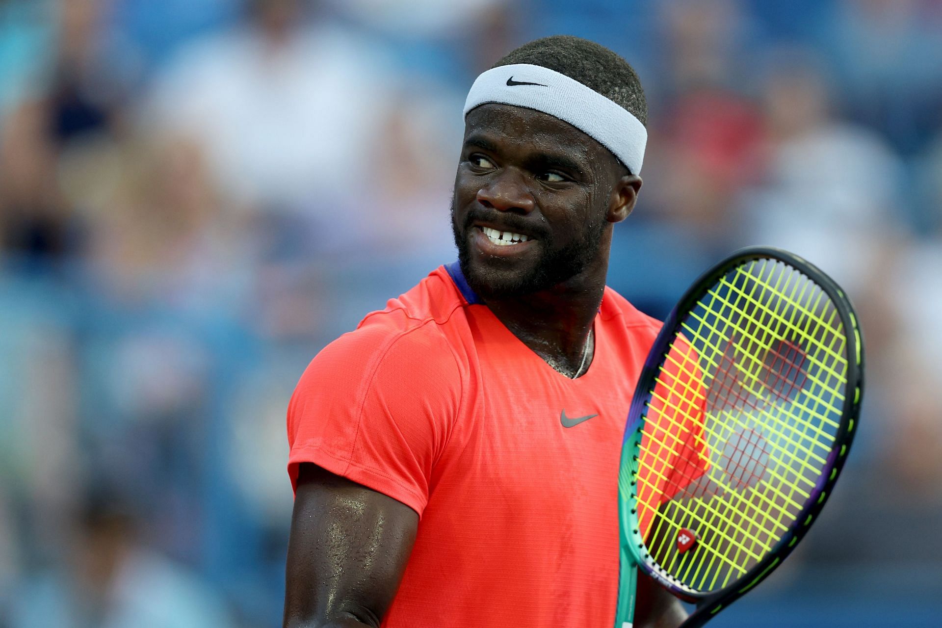  Tiafoe in action at the Citi Open - Day 5