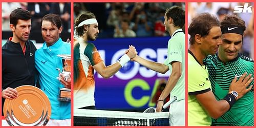 Comparing Tsitsipas vs Medvedev with Djokovic vs Nadal vs Federer