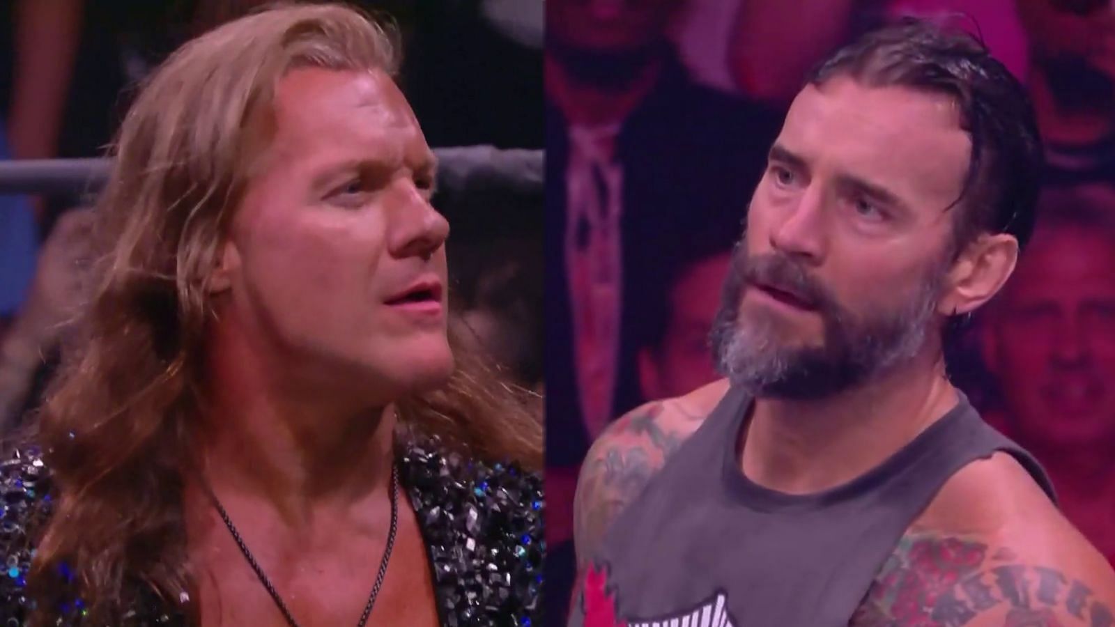 Chris Jericho (Left), CM Punk (Right).