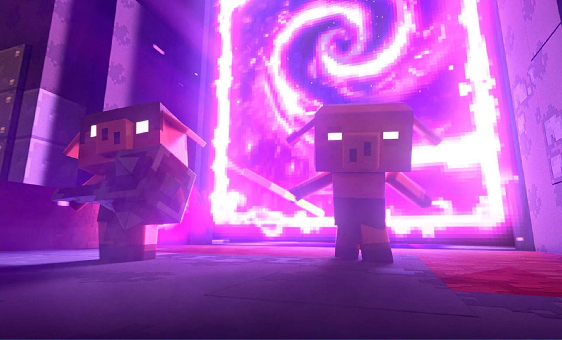 Piglins will be the main antagonists (Image via Mojang)