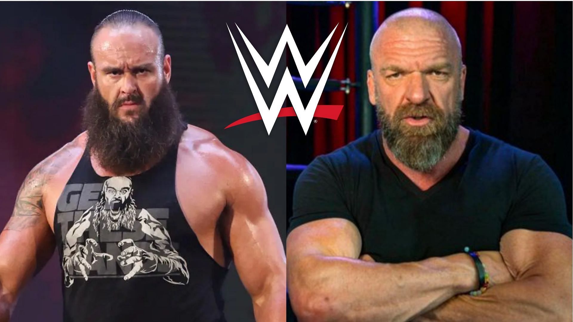 Braun Strowman (left); Triple H (right)