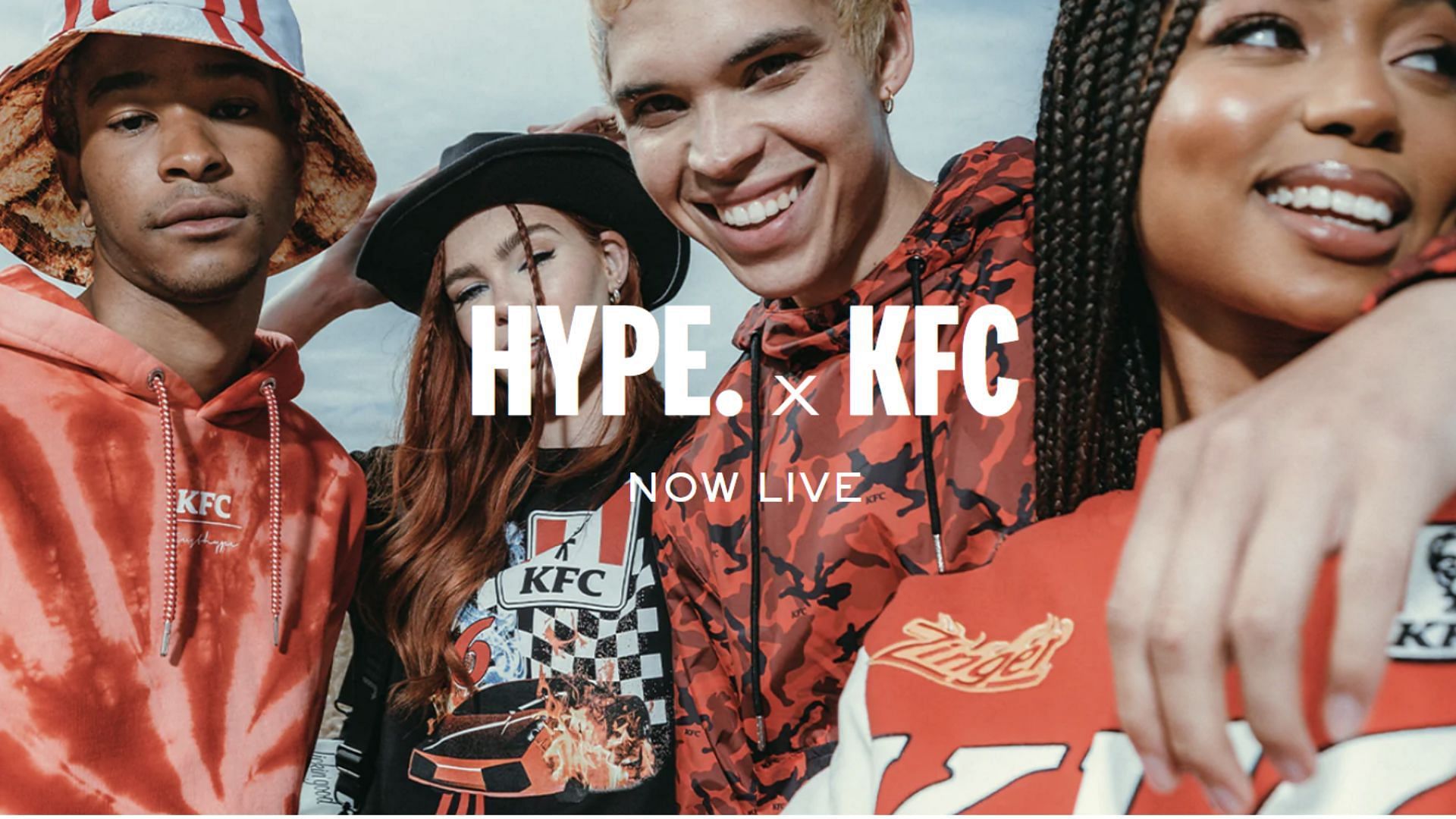 HYPE. x KFC capsule collection (Image via Just HYPE.)