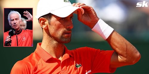 John McEnroe shows support for Novak Djokovic