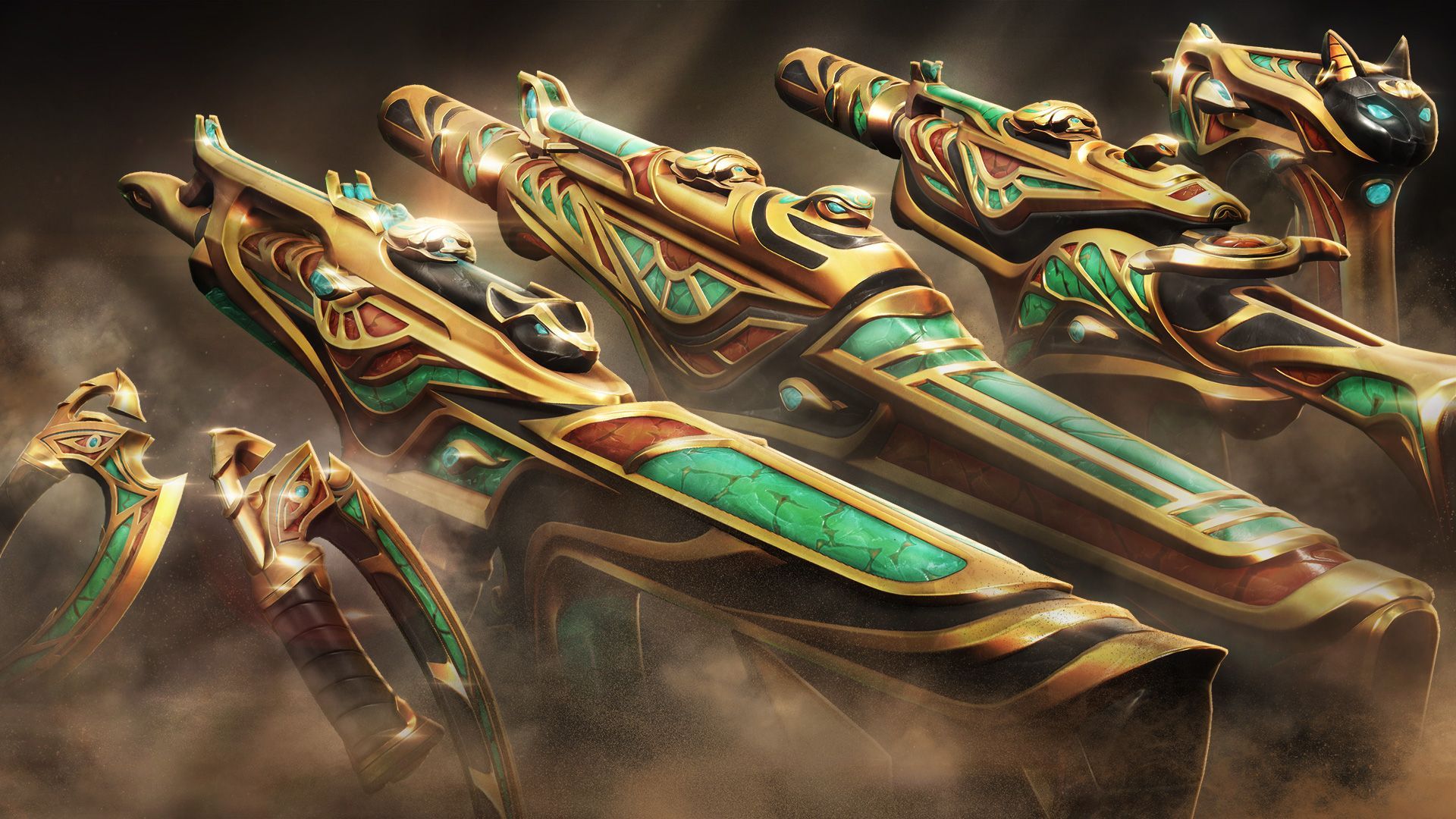 Sarmad is an Egyptian themed Skin line (Image via Riot Games)