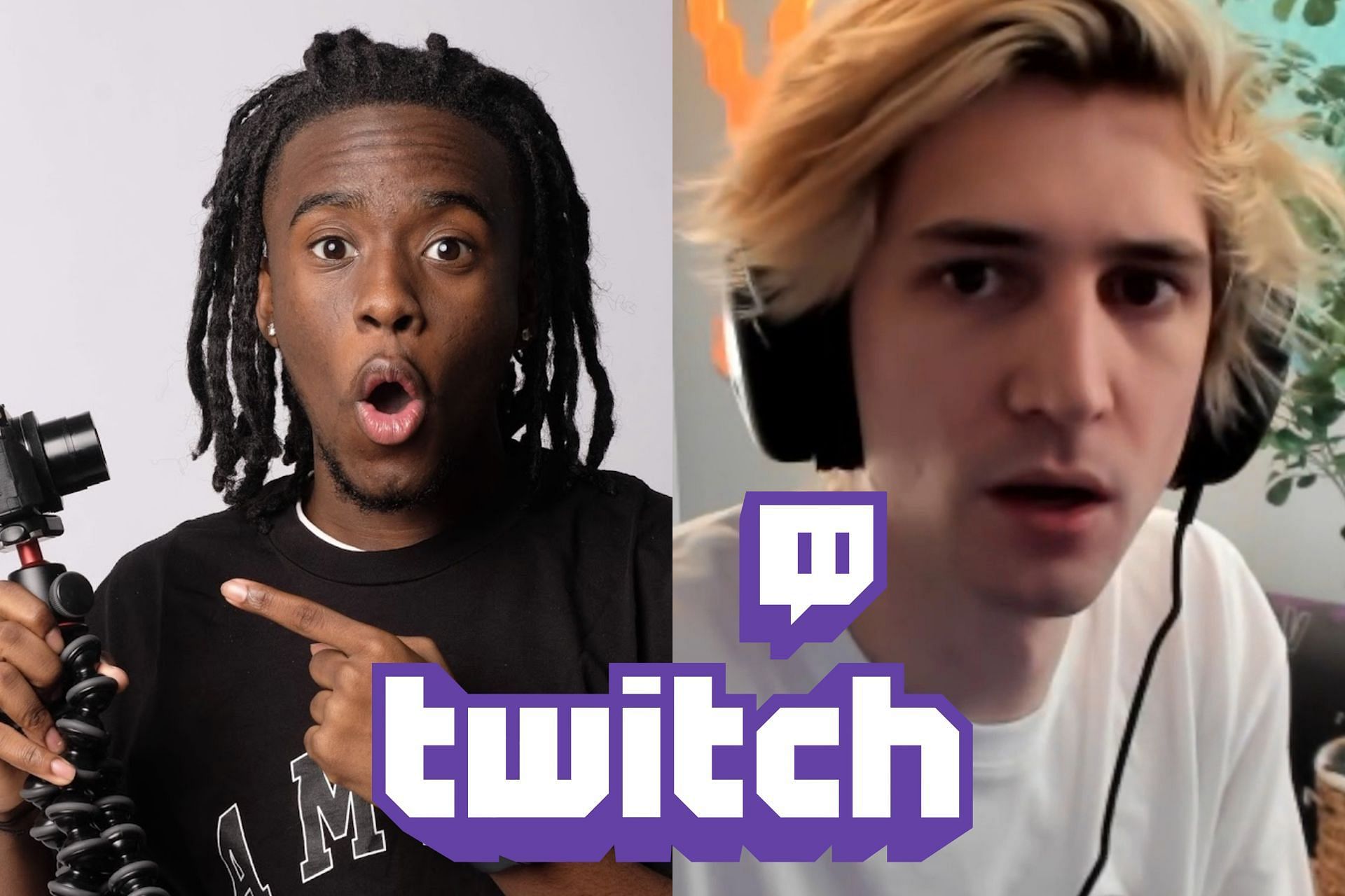 xQc rebukes viewers criticizing Kai Cenat&rsquo;s recent success on Twitch (Image via Sportskeeda)