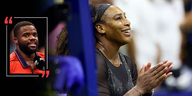 "A Mount Rushmore person like her, seeing the normality in her was crazy; she treats everybody with such respect, a true leader" - Frances Tiafoe on Serena Williams