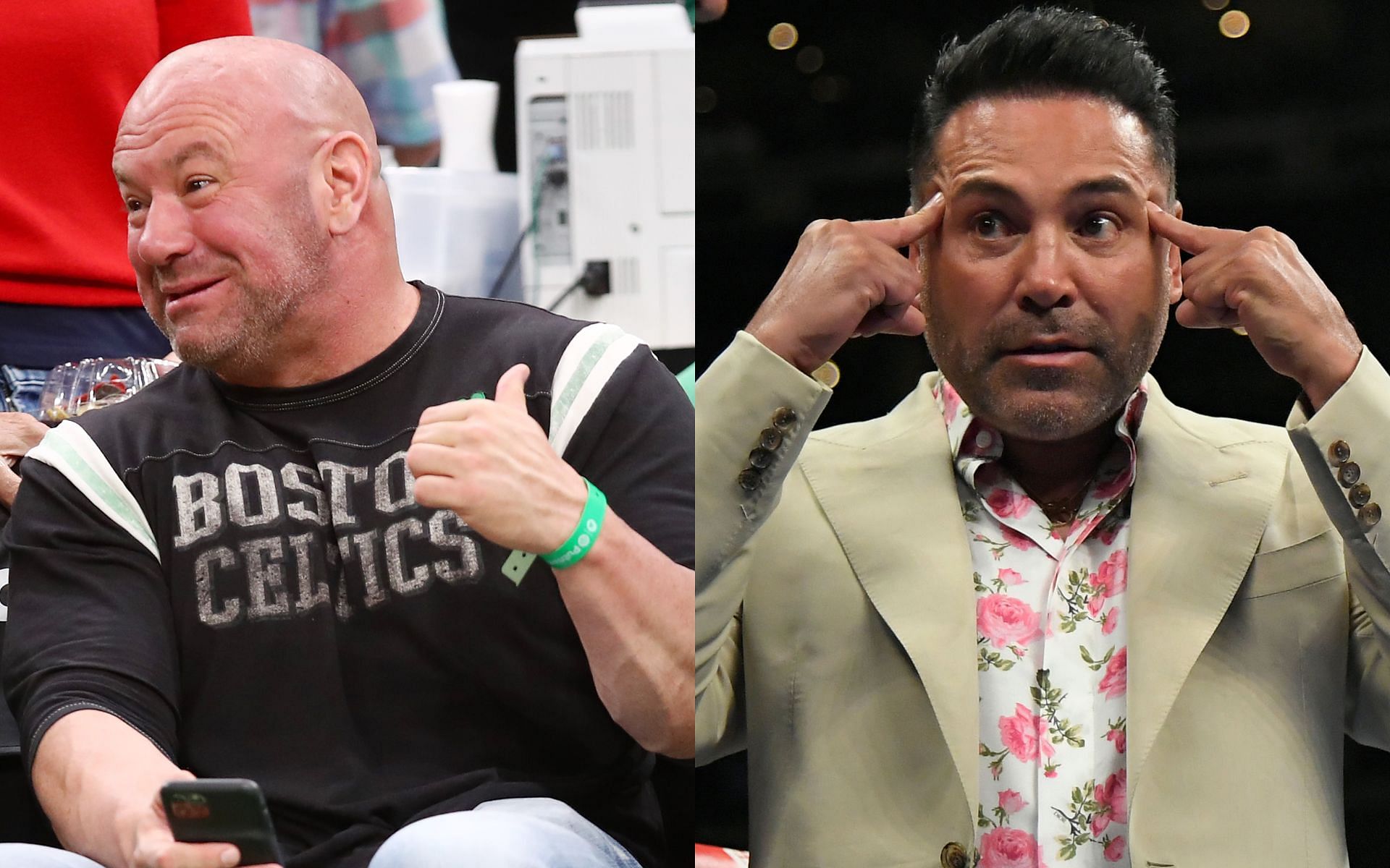 Dana White (left) and Oscar De La Hoya (right) (Images via Getty)