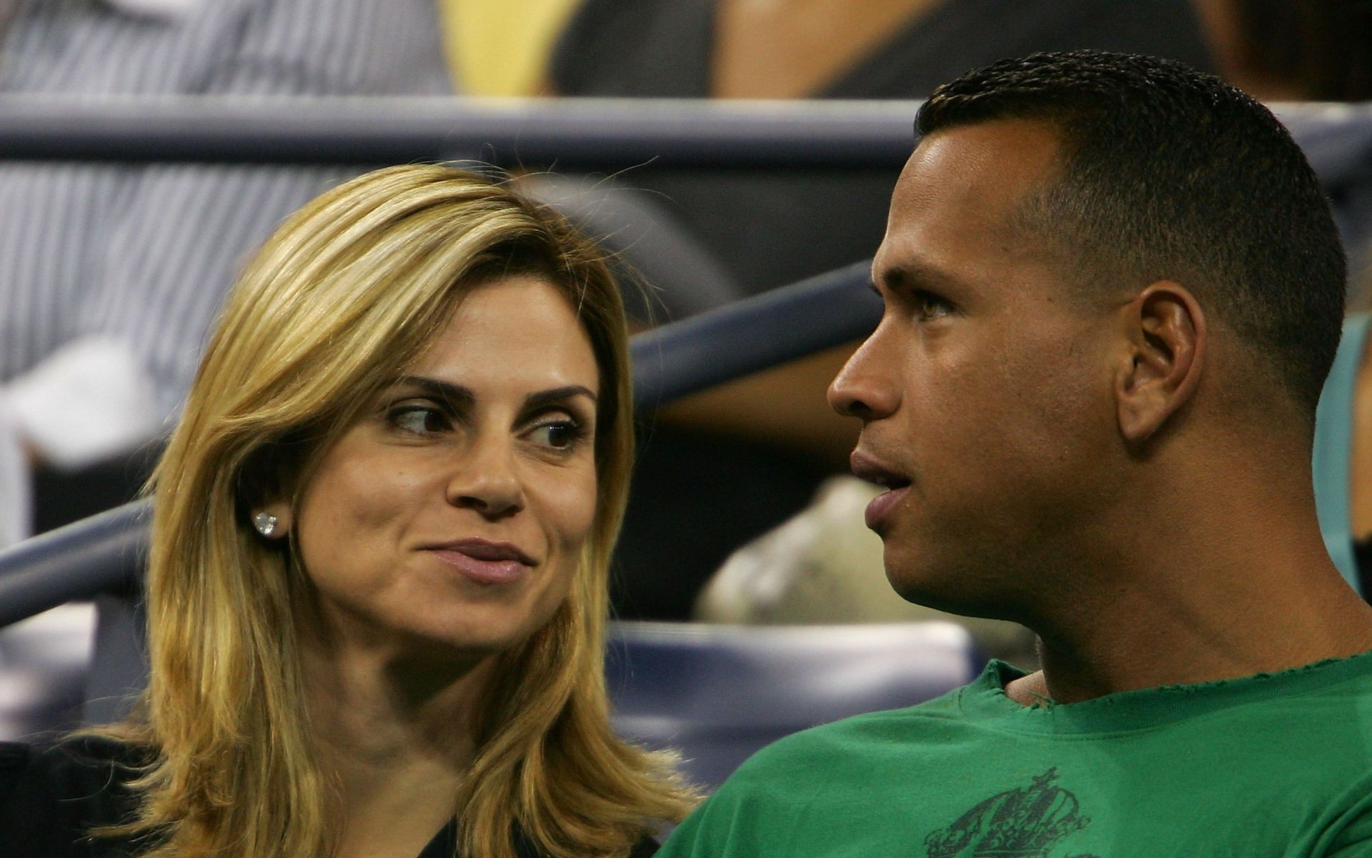 Alex Rodriguez with ex-wife Scurtis at the U.S. Open Day 6