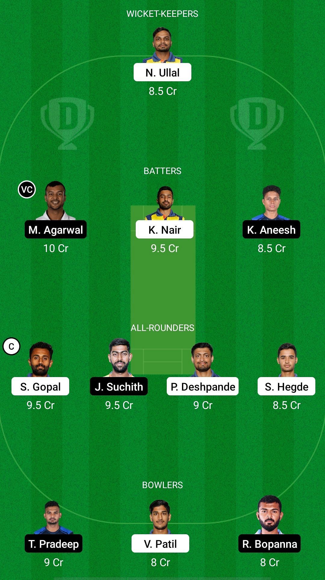 BB vs MW Dream11 Prediction: Maharaja T20 Trophy