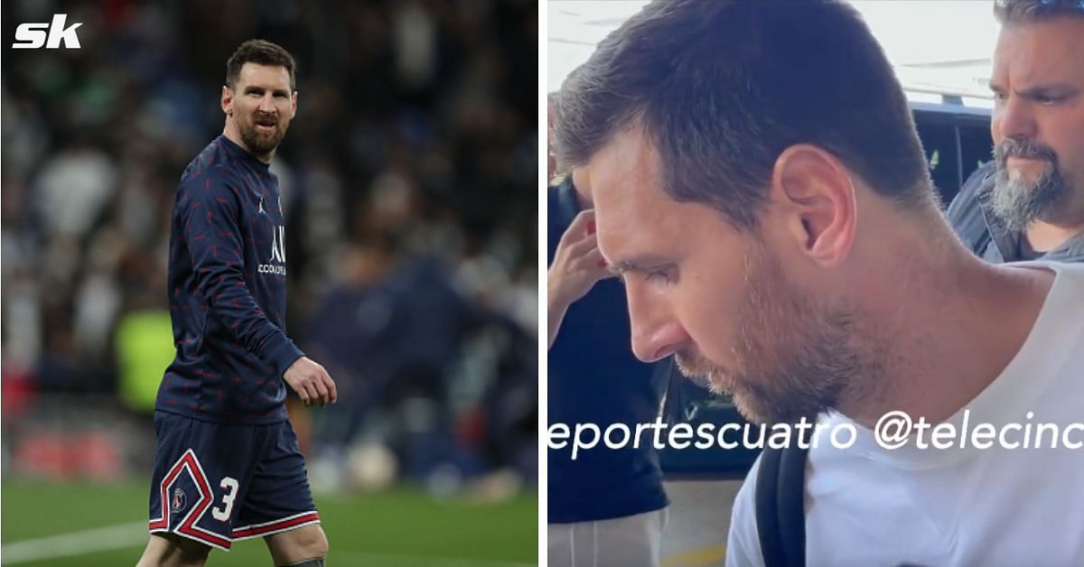 PSG star Lionel Messi returns to Barcelona but refuses to answer