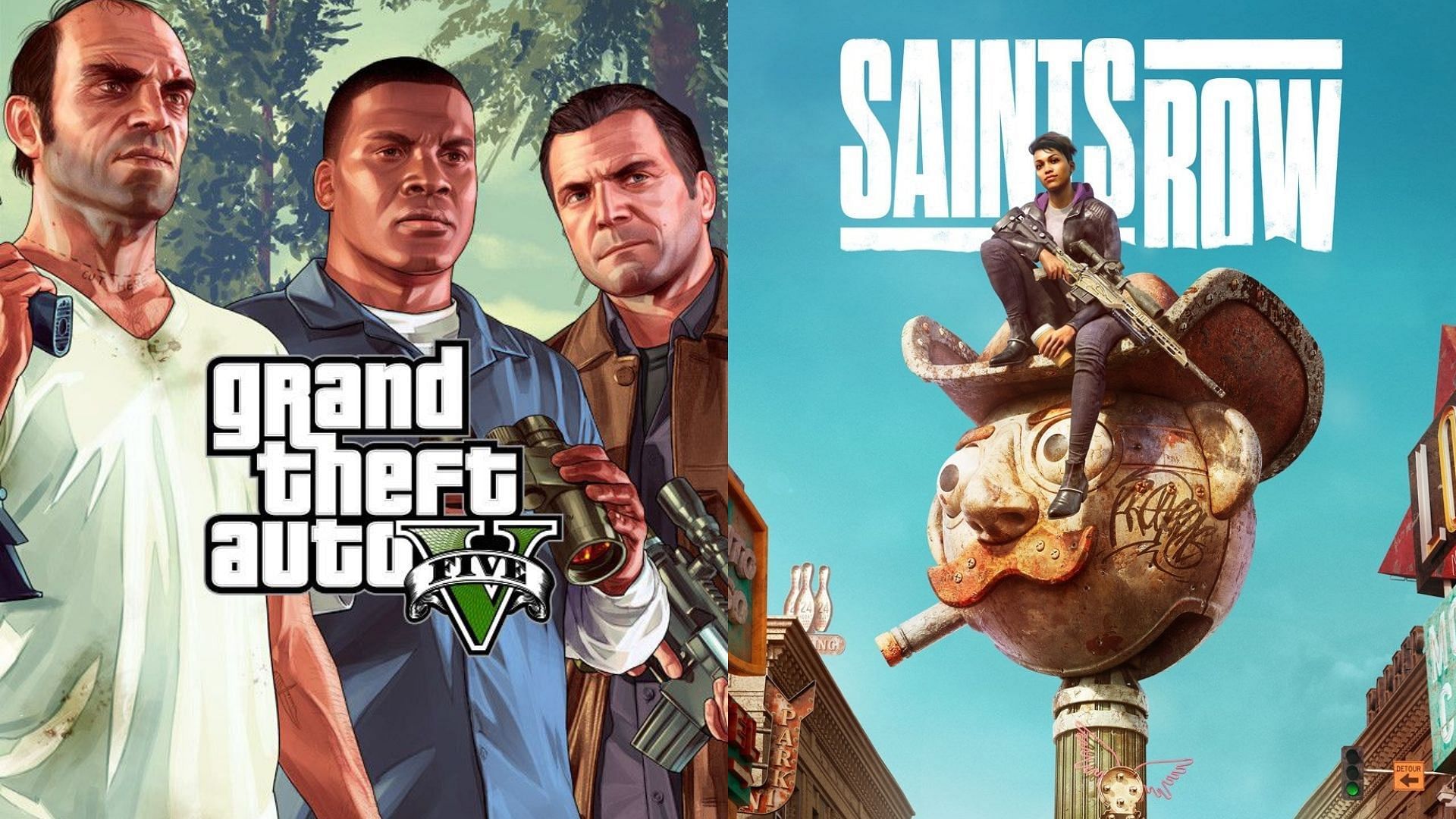 Saints Row seems to be riddled with tons of bugs, ensuring it  can&#039;t compete with GTA 5 (Image via Sportskeeda)