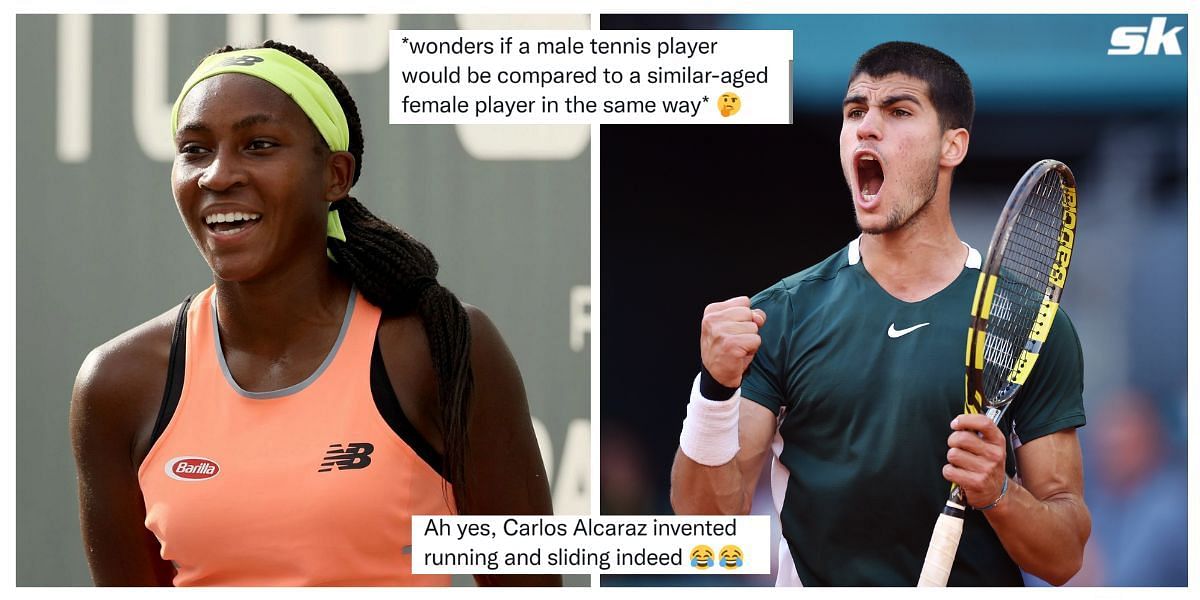 Some reactions to the video of Coco Gauff being compared to Alcaraz