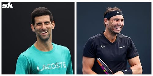 Novak Djokovic and Rafael Nadal