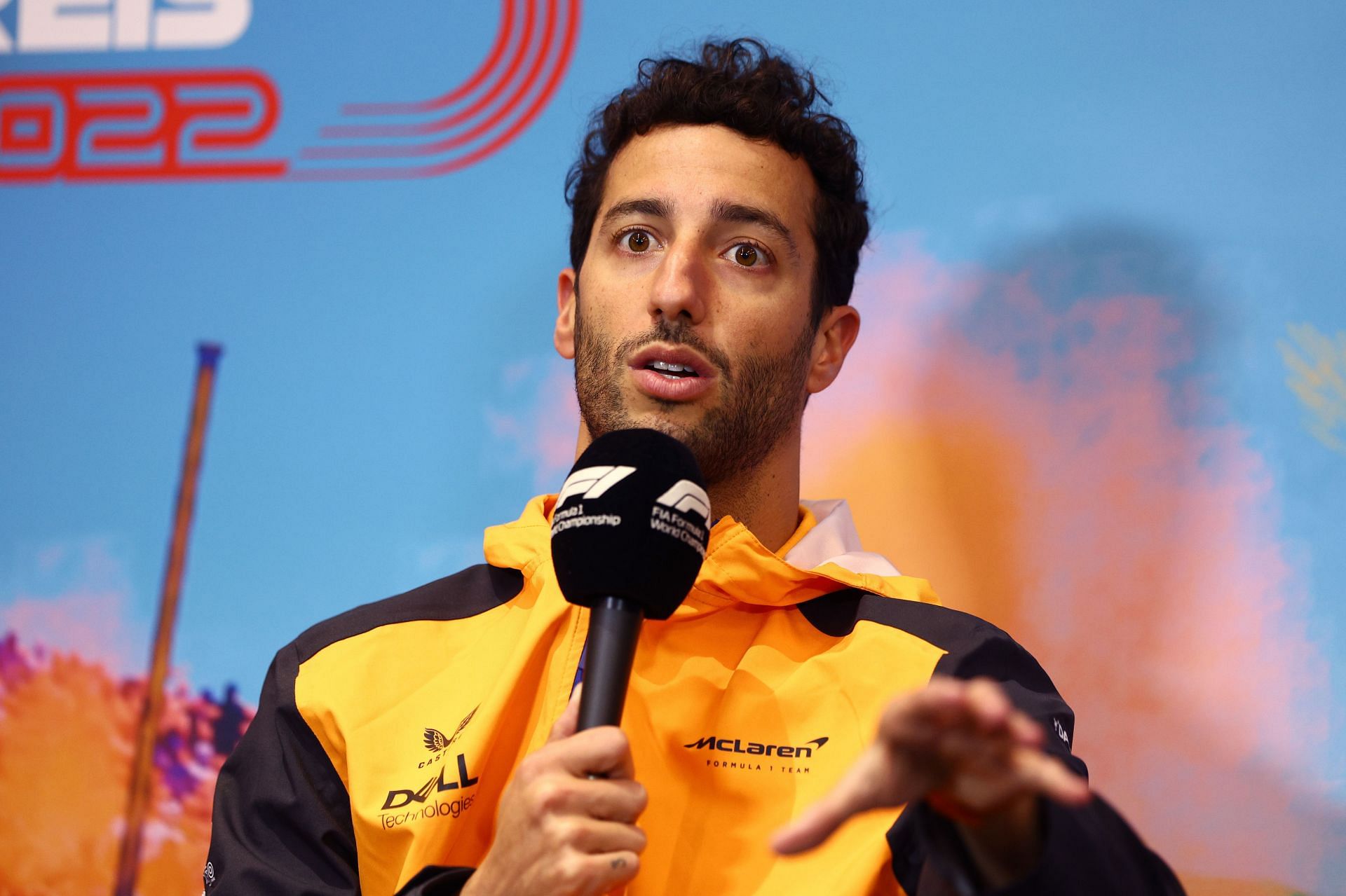 Daniel Ricciardo at the F1 Grand Prix of Austria at Red Bull Ring on July 07, 2022, in Spielberg, Austria (Photo by Clive Rose/Getty Images)