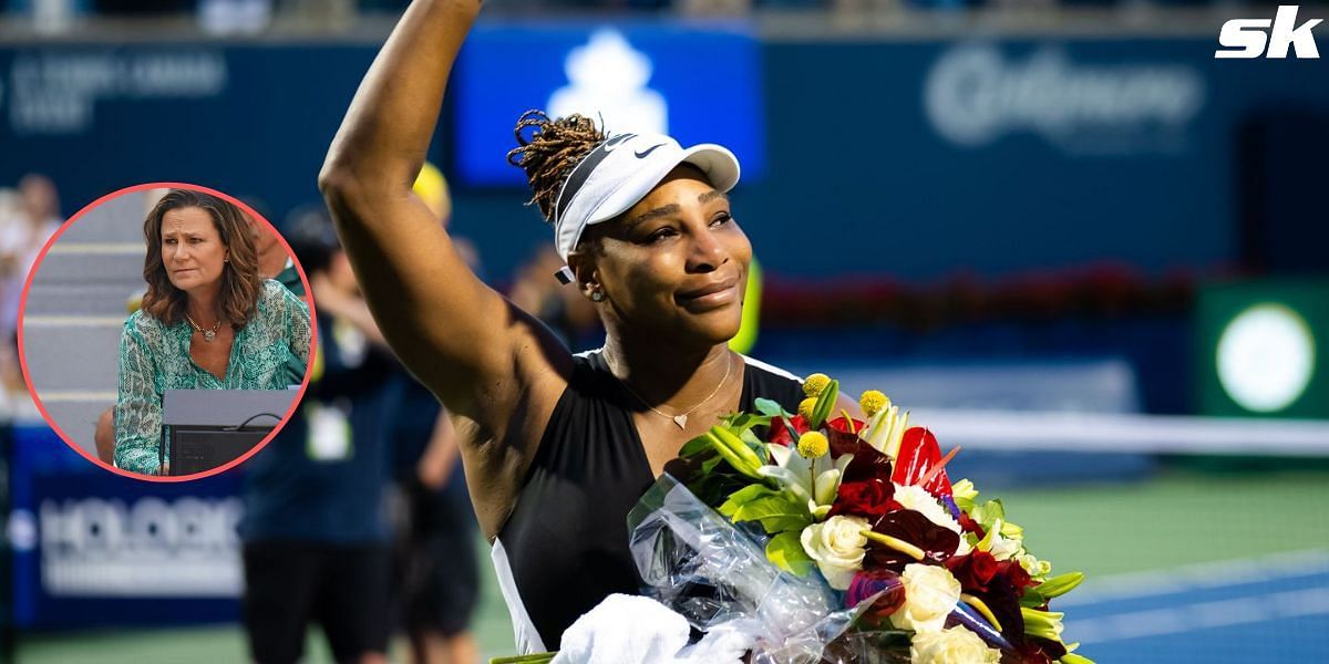 Playing her last match in Toronto, Serena Williams bid a tearful goodbye to her fans