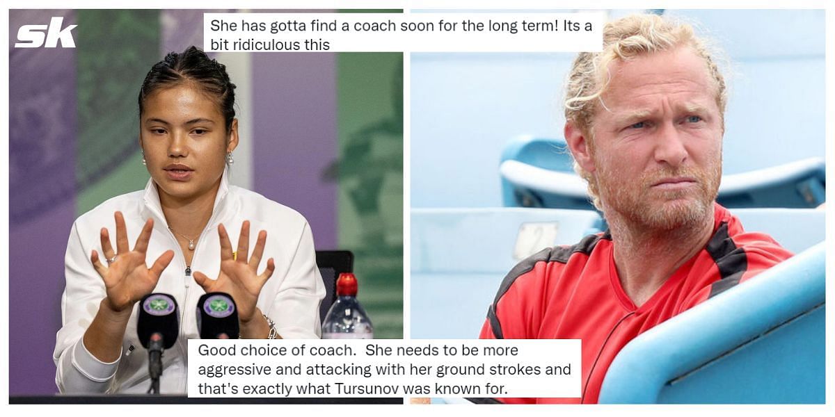 Tennis fans react to Emma Raducanu&#039;s announcement of a two-week trial with Dmitry Tursunov as coach