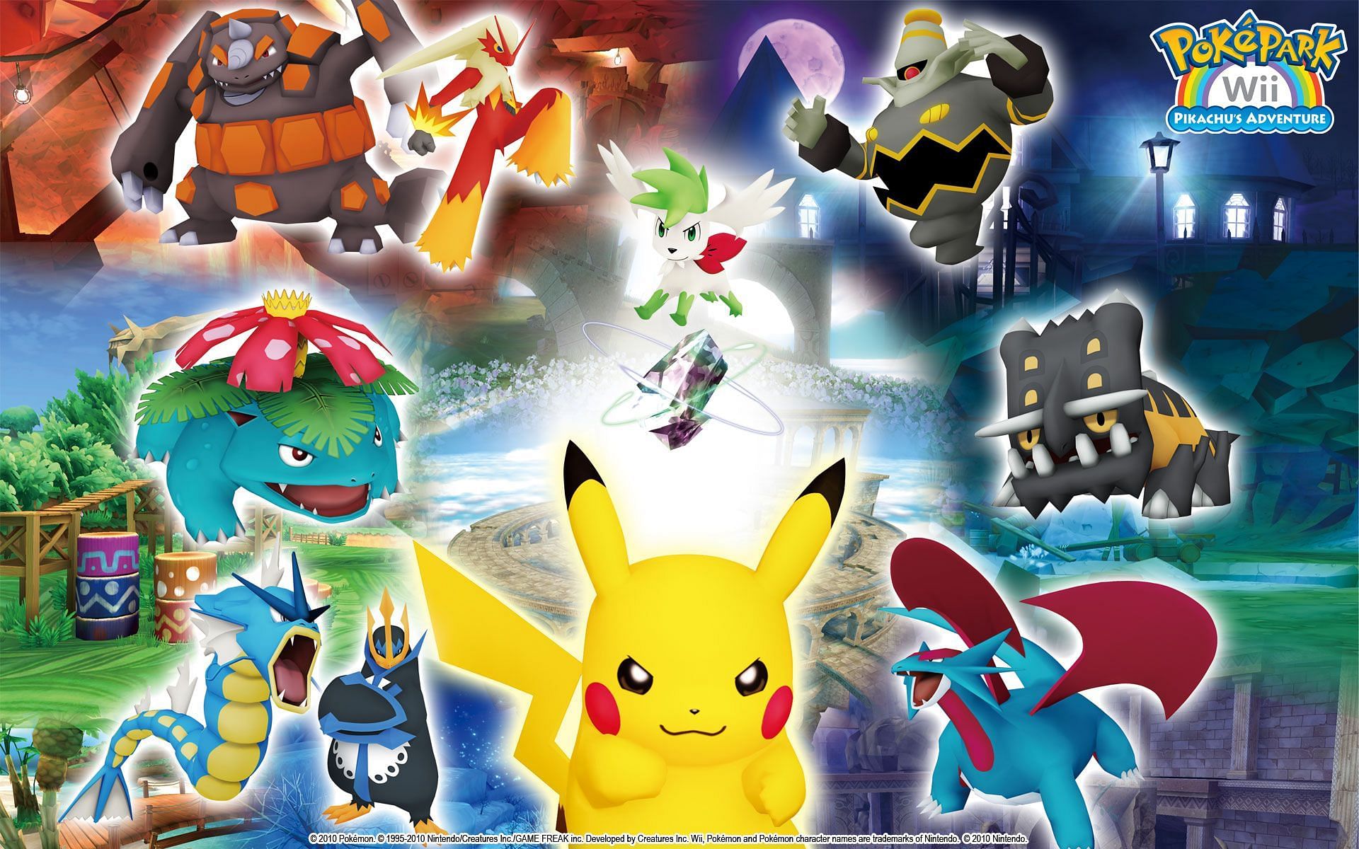 Official artwork for PokePark Wii: Pikachu&#039;s Adventure (Image via Game Freak)