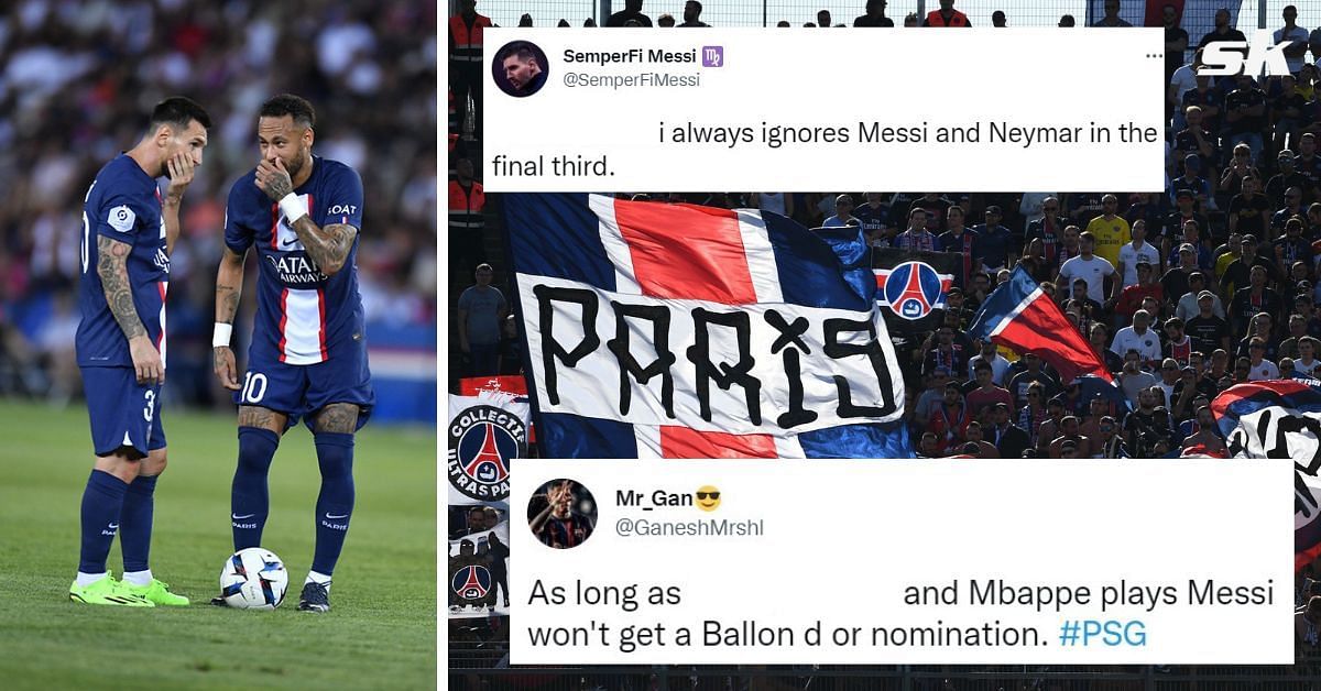 PSG fans slam player for not passing to the two South American superstars more