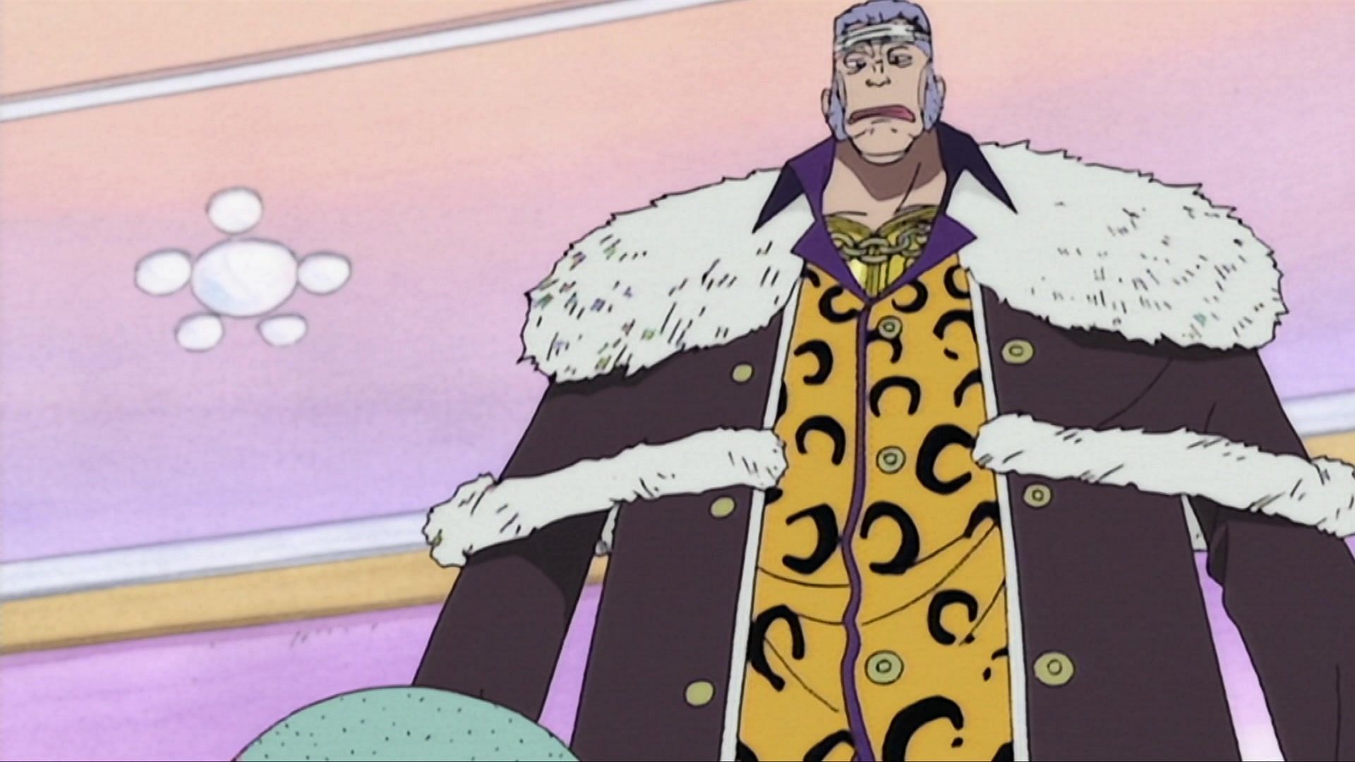 Don Krieg, as seen in One Piece&#039;s East Blue Saga (Image via Toei Animation, One Piece)