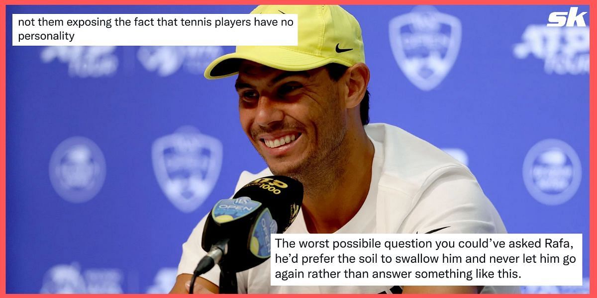 Tennis fans reacted to &lt;a href=&#039;https://www.sportskeeda.com/player/rafael-nadal&#039; target=&#039;_blank&#039; rel=&#039;noopener noreferrer&#039;&gt;Rafael Nadal&lt;/a&gt; revealing interesting things about himself