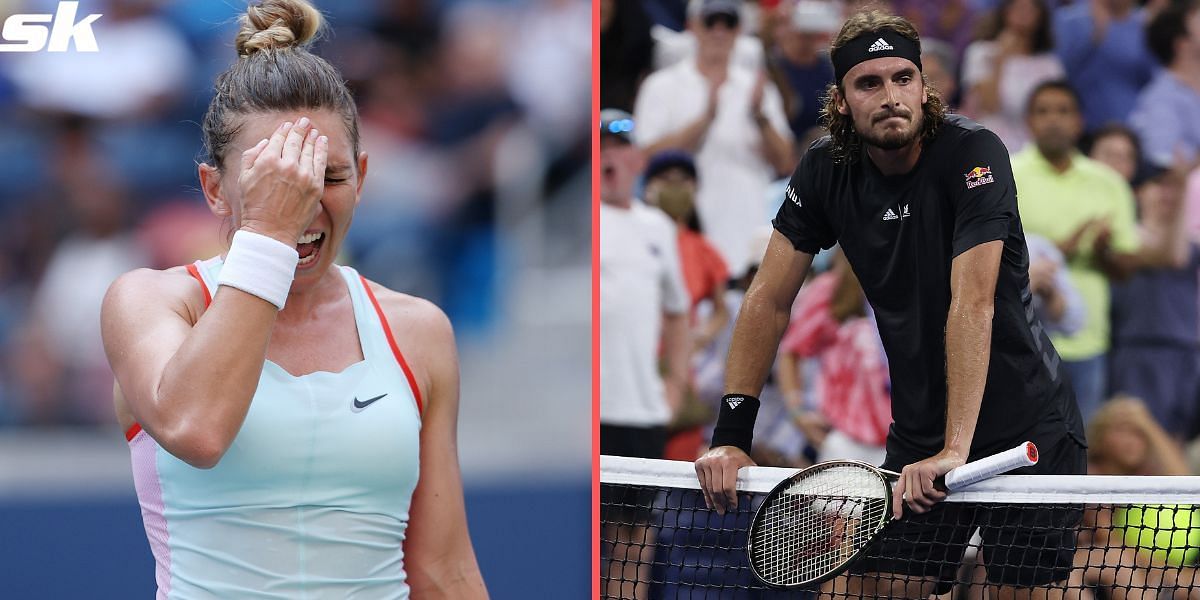 Halep and Tsitsipas were two of the biggest upsets on Day 1 at Flushing Meadows.
