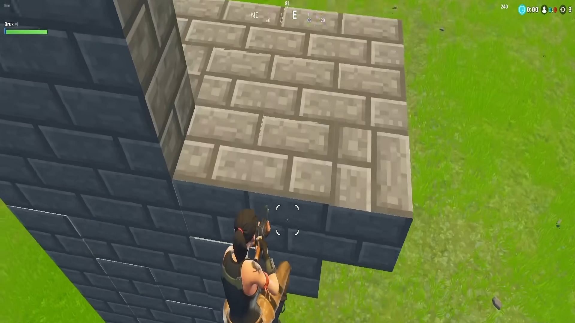 Minecraft enters Fortnite in the most entertaining way possible (Image via YouTube/Brux)