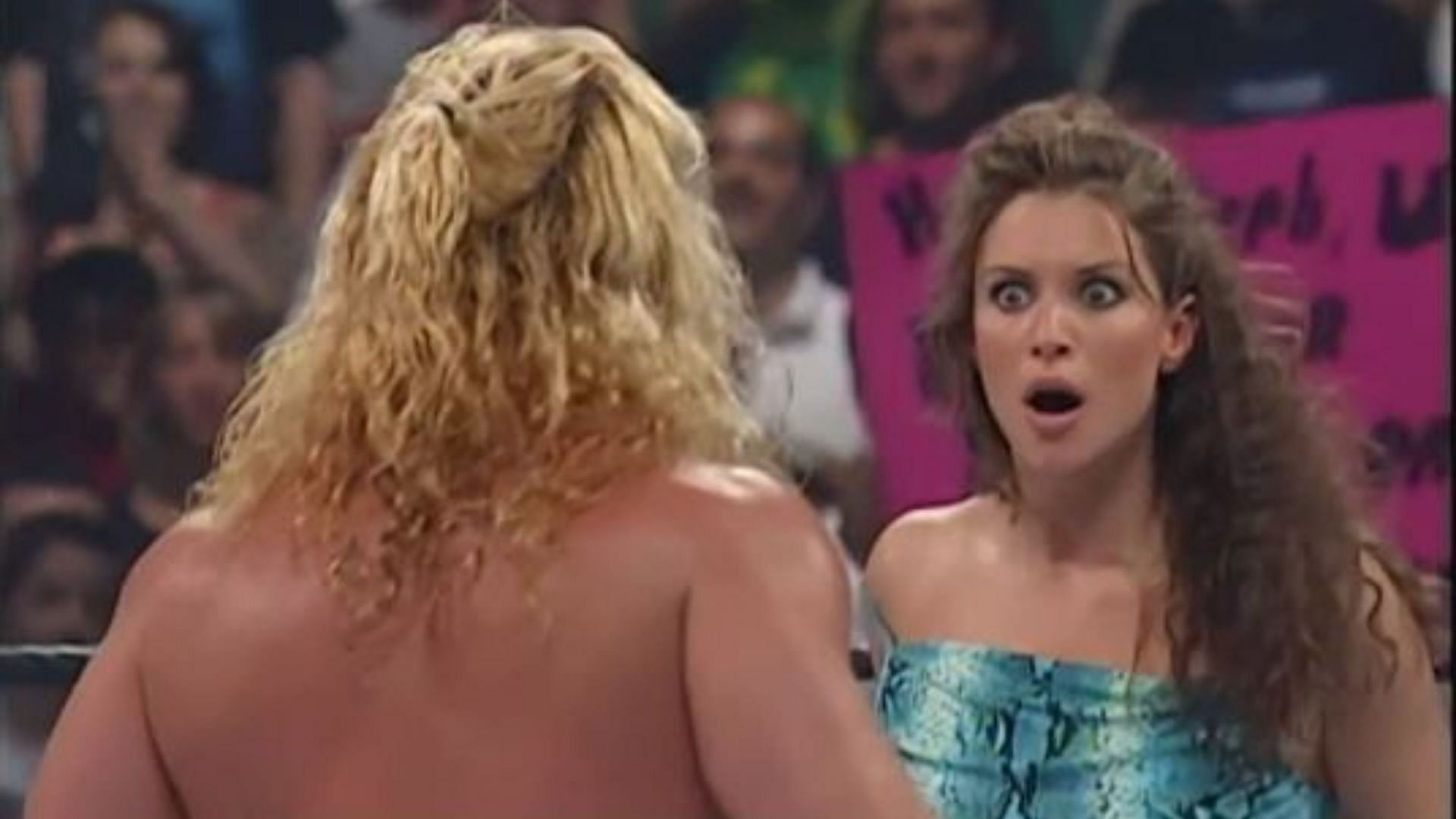 wwe stephanie mcmahon kiss randy