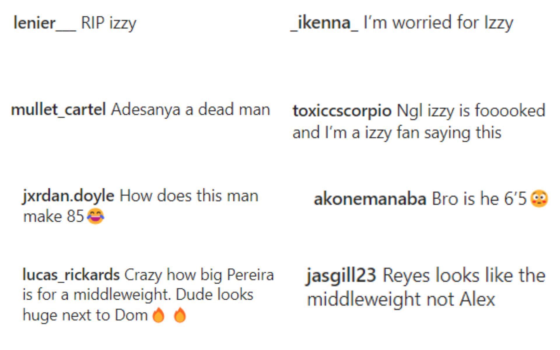 Comments via @mmauncensored_ on Instagram