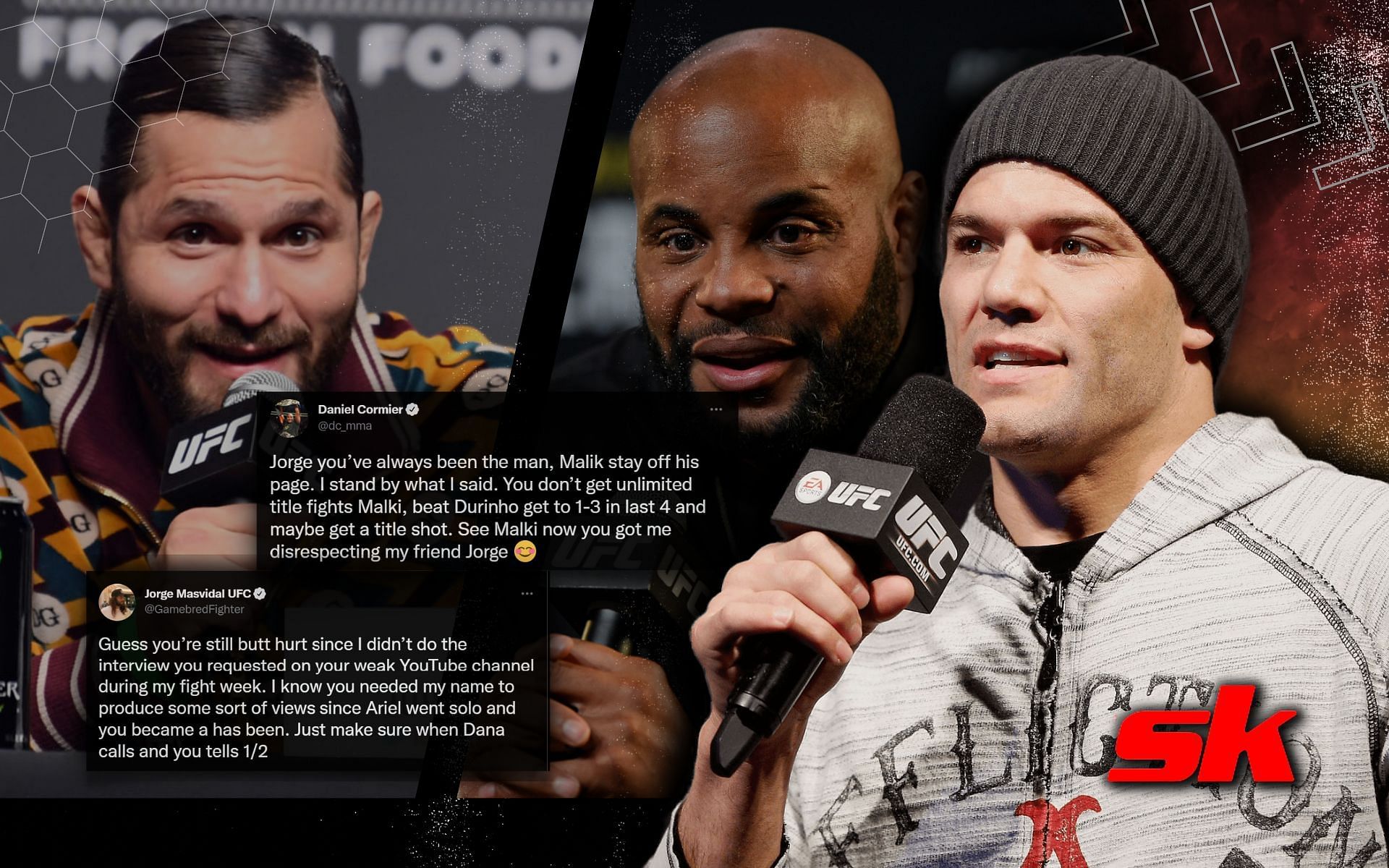Josh Thomson sides with Daniel Cormier in his Twitter beef with Jorge Masvidal. [Image credits: Getty Images.]