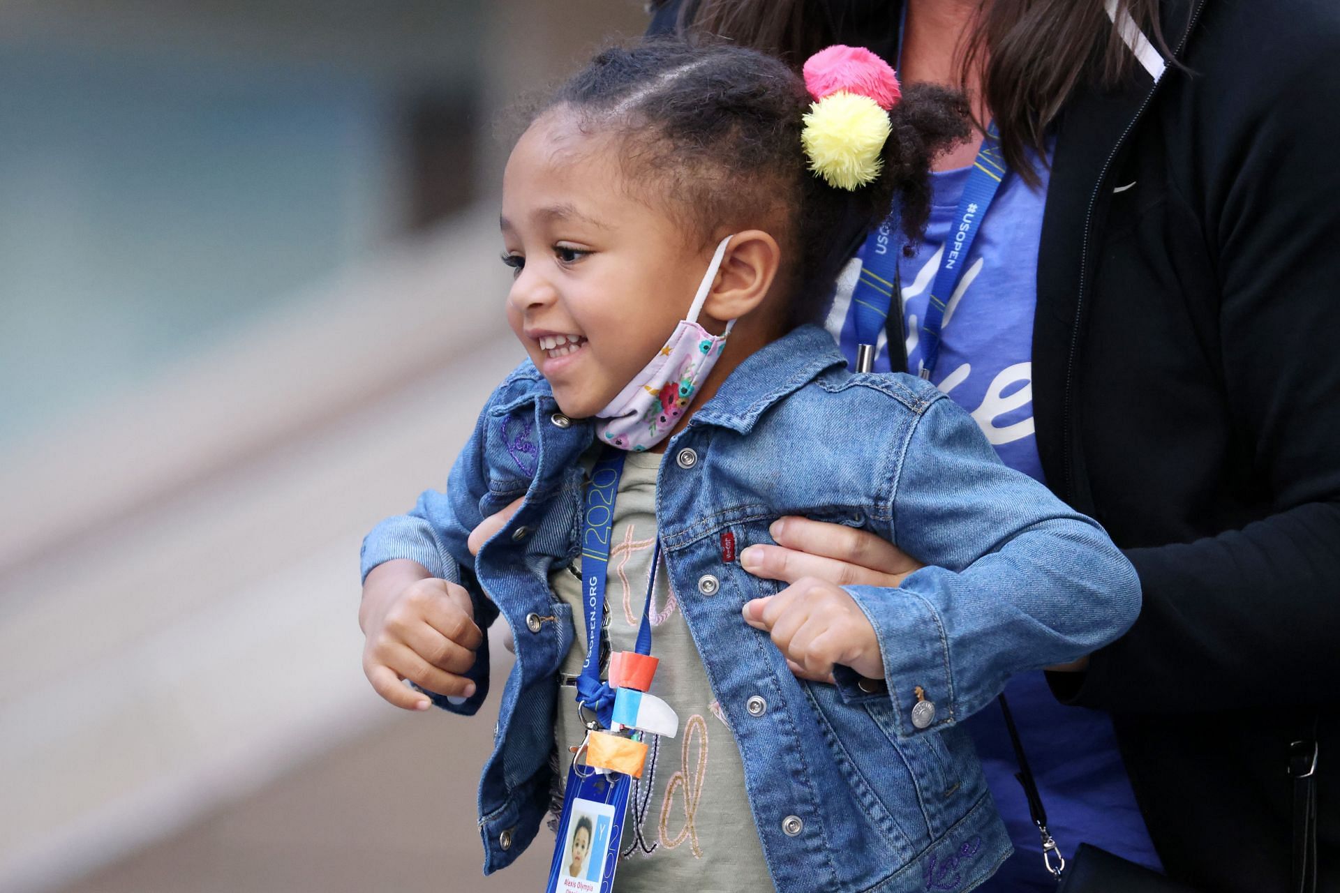 Serena Williams&#039; daughter Olympia at the 2020 US Open