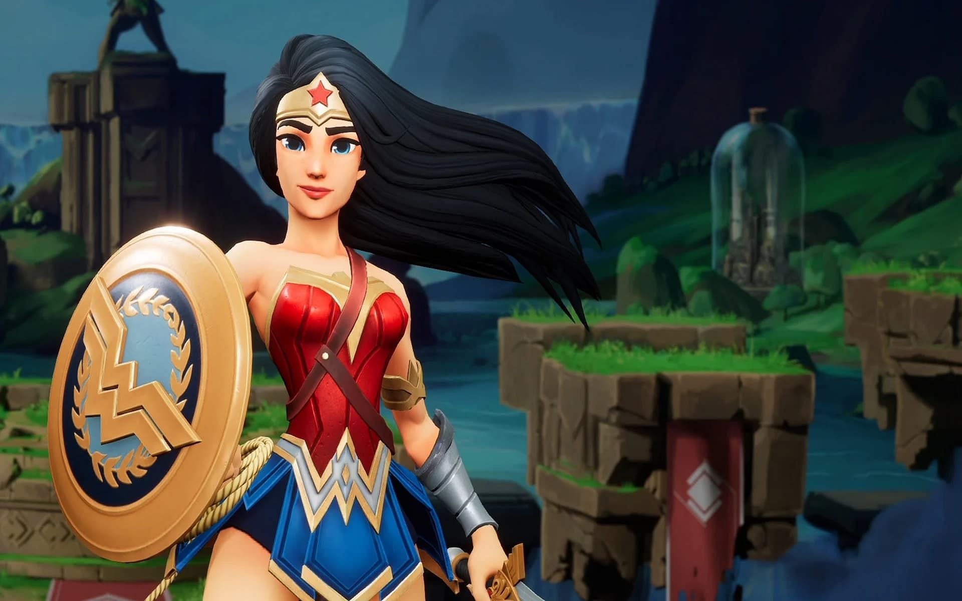 A look at Wonder Woman in MultiVersus (Image via Player First Games)