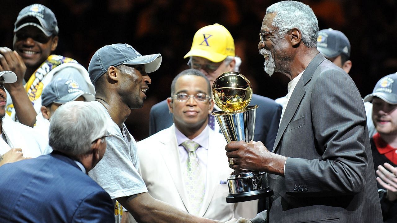 Kobe Bryant won two more championships with help from Bill Russell's insights. [Photo: The SportsRush]