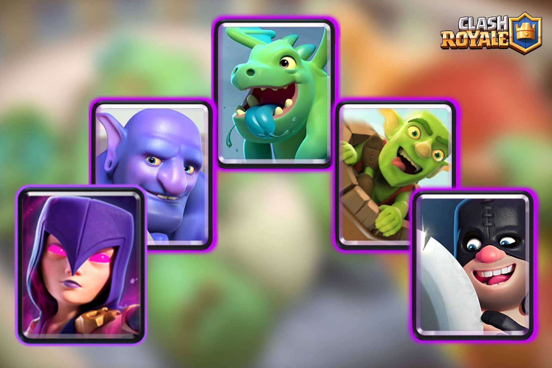 Epic cards for the August Royal Tournament in Clash Royale (Image via Sportskeeda)