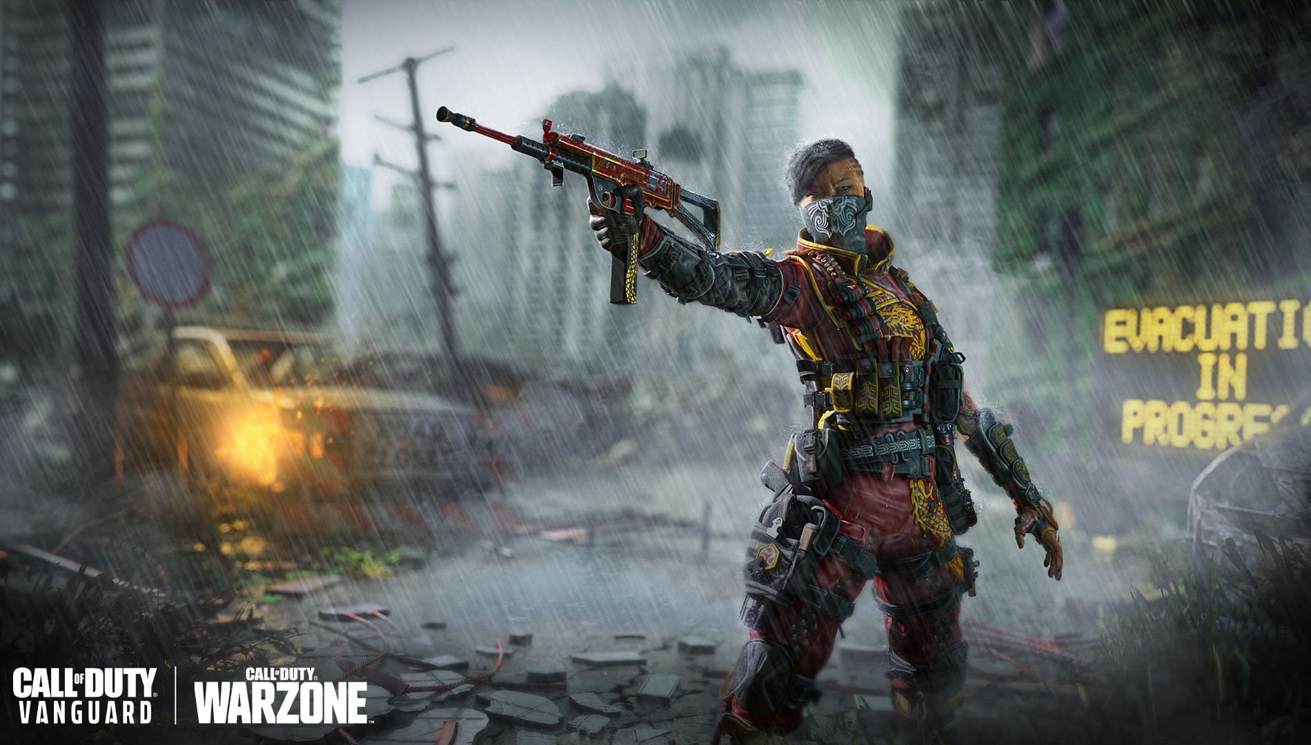 He &#039;Seraph&#039; Zhen-Zhen of Black Ops 3 makes a comeback in Warzone (Image via Activision)
