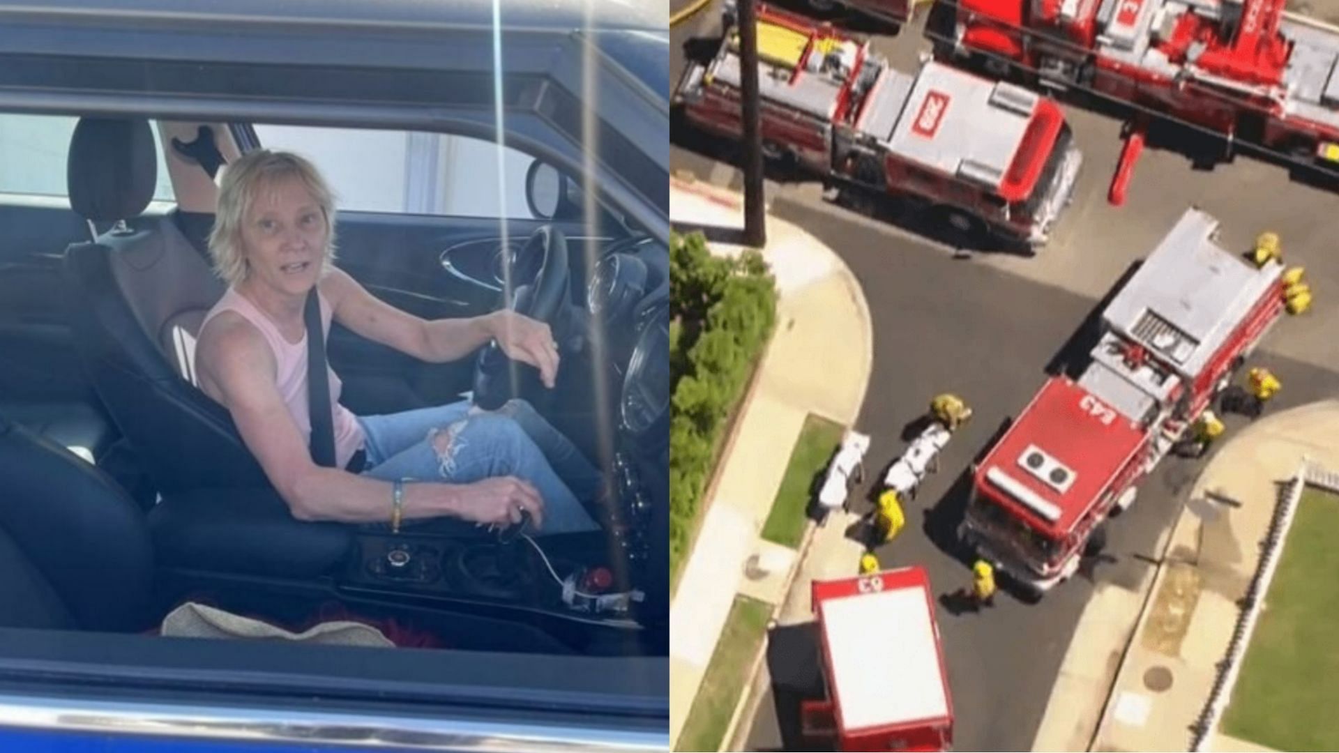 Video of Anne Heche driving moments before the crash went viral (Images via Backgrid)