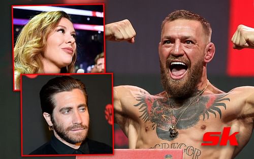 Jolie Poirier (top left - via @mrsjoliepoirer on IG), Jake Gyllenhaal (bottom left), Conor McGregor (right)