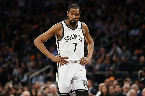 Kevin Durant hasn't had much success with the Brooklyn Nets. (Image via Getty Images)