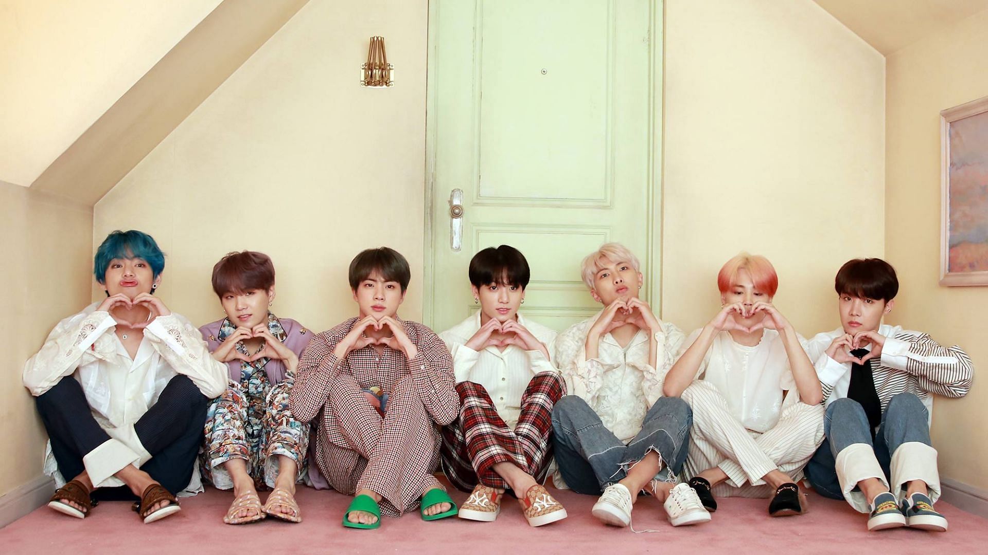 BTS members pose for the concept photo of Map of the Soul: Persona (Image via BIG HIT MUSIC)