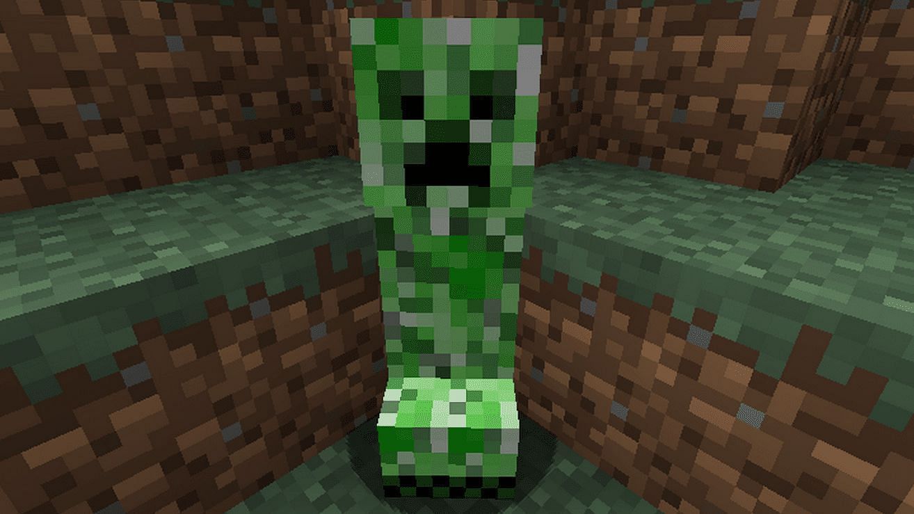 A creeper is the most iconic mob (Image via Mojang)