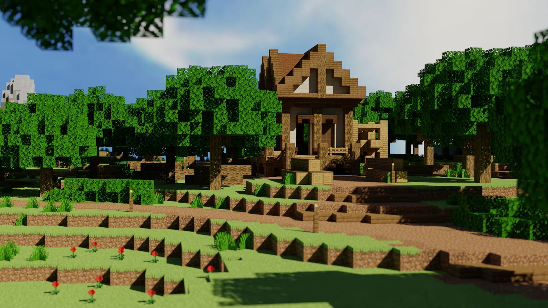 The forest area in Hypixel (Image via Hypixel.net)
