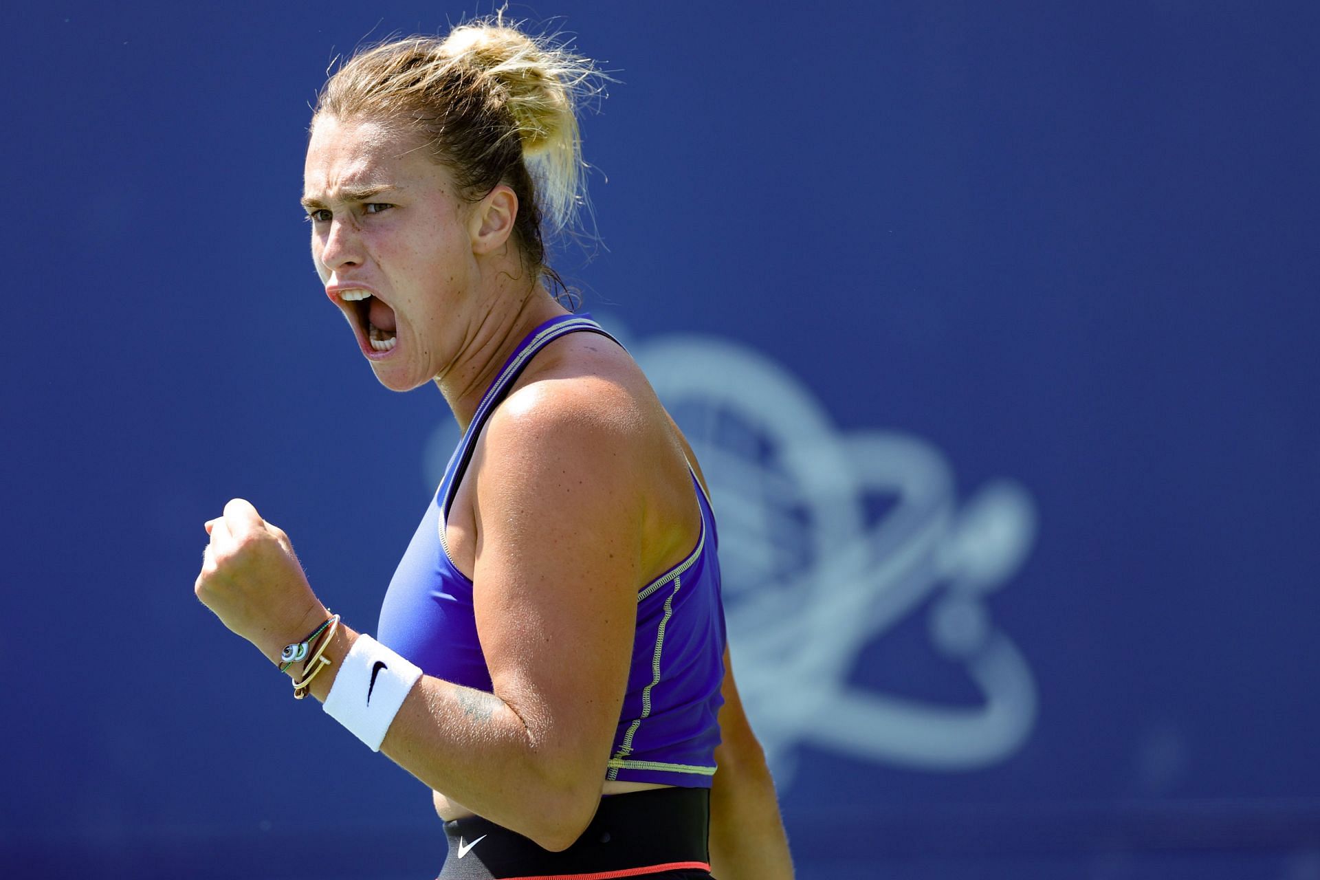 Aryna Sabalenka at the 2022 Mubadala Silicon Valley Classic.