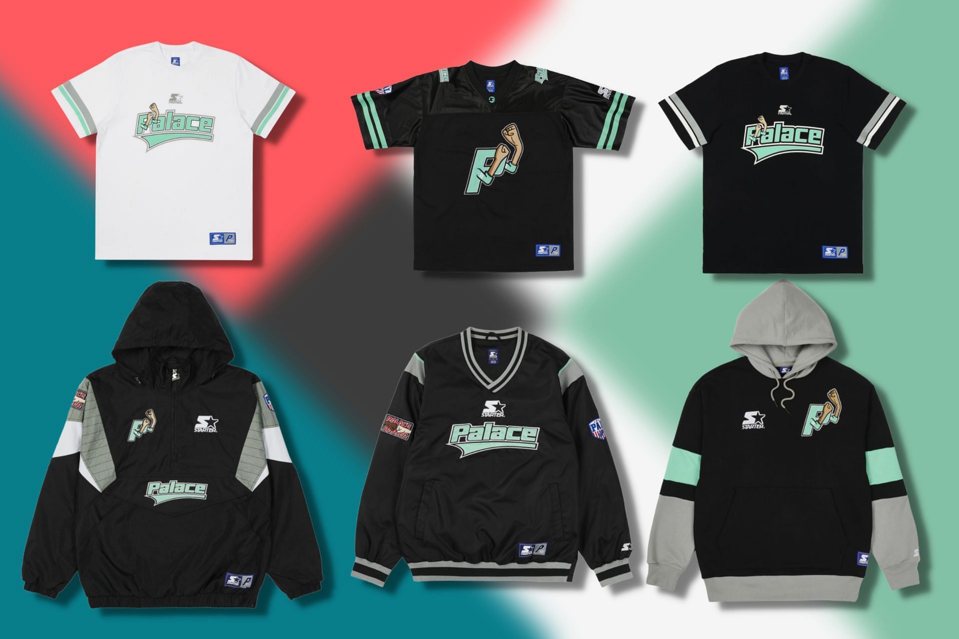 Upcoming sporty streetwear collection from Palace x Starter collaboration (Image via Sportskeeda)