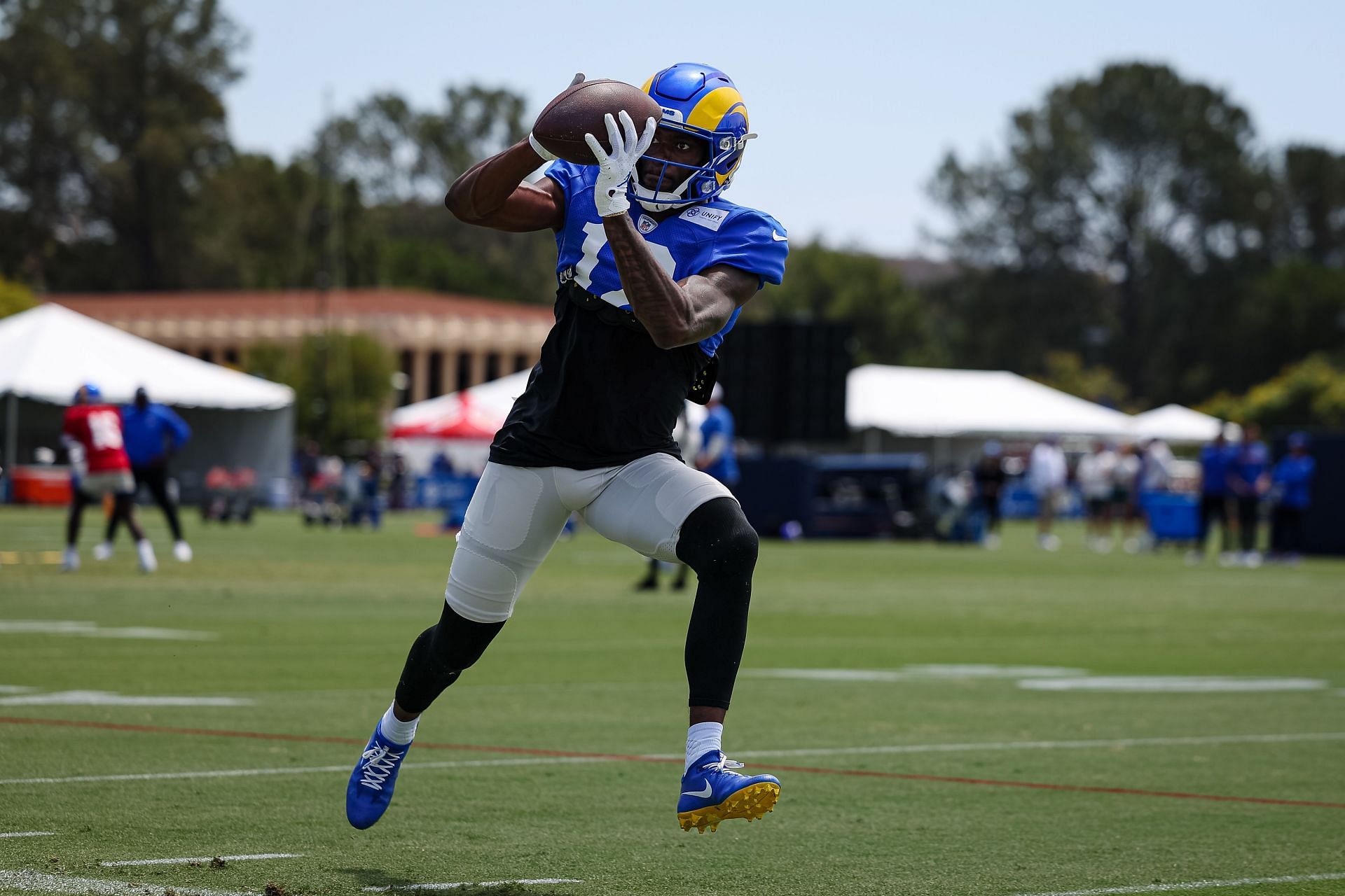 Van Jefferson at the Los Angeles Rams Training Camp