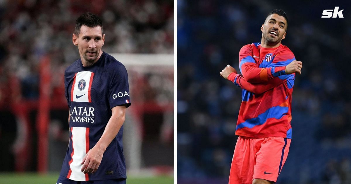 Lionel Messi and Luis Suarez caught up on video chat