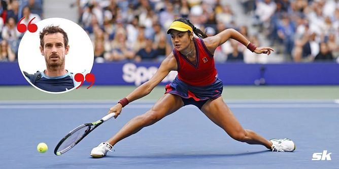 "I wouldn't expect her to do what she did last year, but I want to see her go out and play like she did in Cincinnati" - Andy Murray on Emma Raducanu