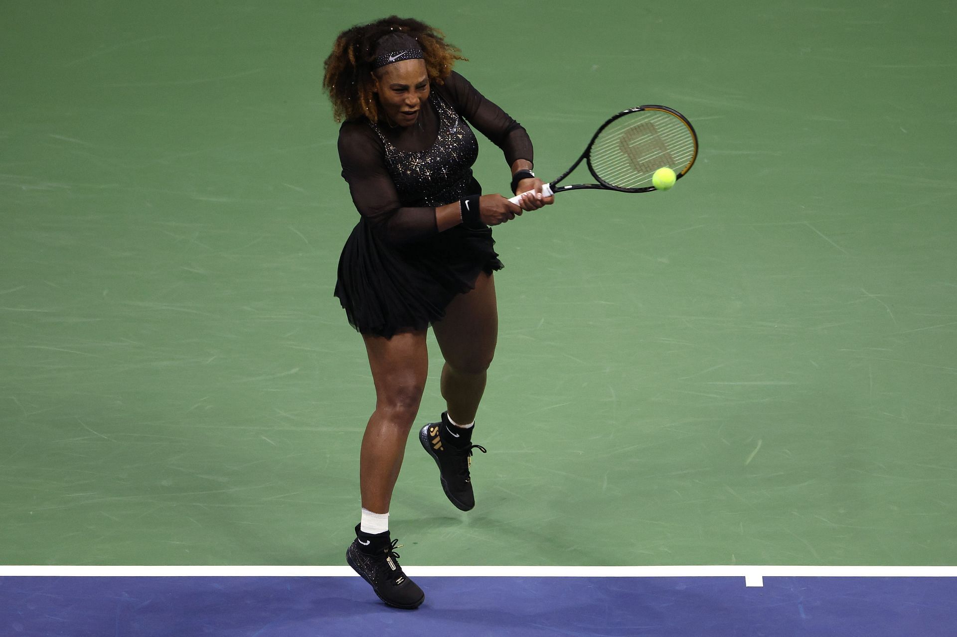 Williams in action at the 2022 US Open.
