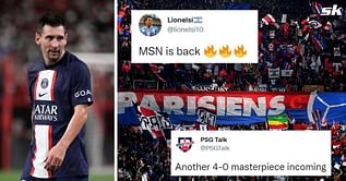 “MSN is back”, “4-0 masterpiece incoming” – PSG fans thrilled as Christophe Galtier names ‘good XI’ including Lionel Messi after Mbappe misses out due to injury