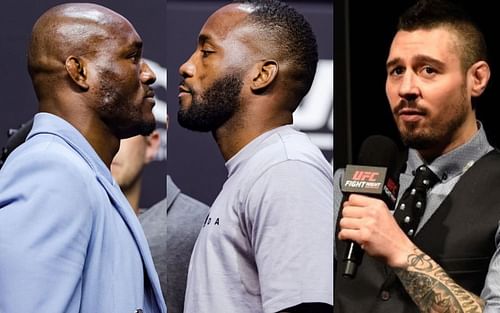 Kamaru Usman (left), Leon Edwards (middle), Dan Hardy (right. Image credit: Josh Hedges/Zuffa)